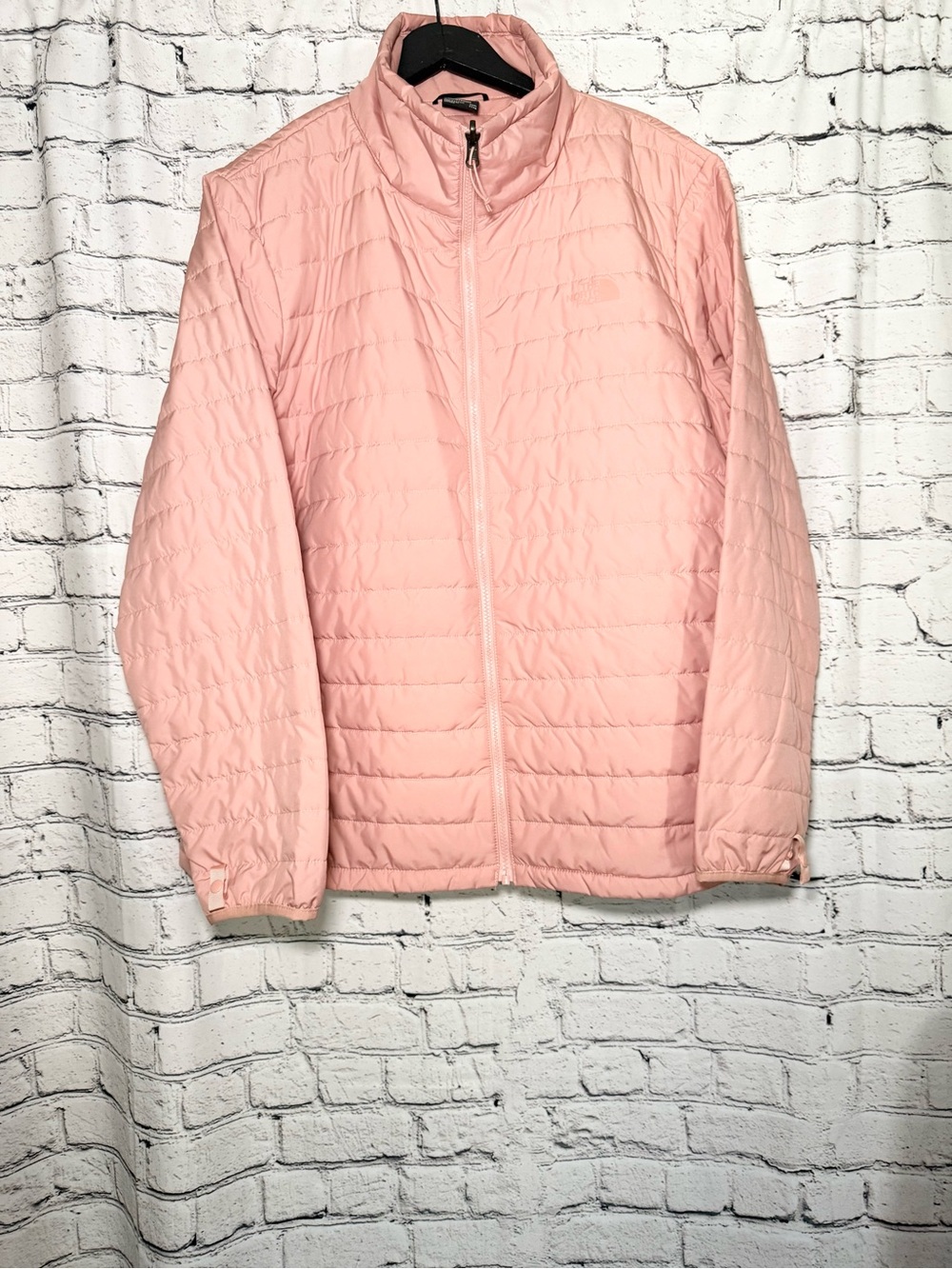 The North Face Women's Light Pink Quilted Puffer Jacket. Size 3X